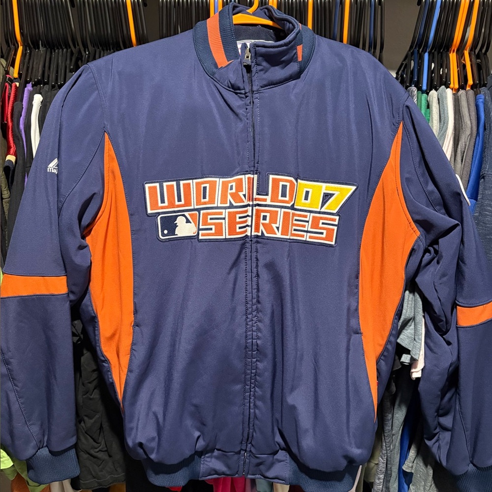 🔥 2007 MLB World Series Base Jacket - XL 
Authentic Majestic  – Limited Edition!